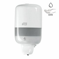 Дозатор для жидкого мыла TORK (Система S2) Elevation, 0,5 л, mini, белый, 561000 фото