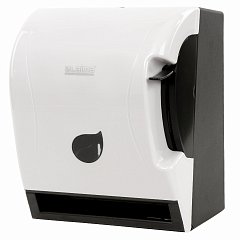 Диспенсер для полотенец в рулонах LAIMA PROFESSIONAL ECO (Система Н1), механический, с рычагом, белый, ABS-пластик, 606549 фото