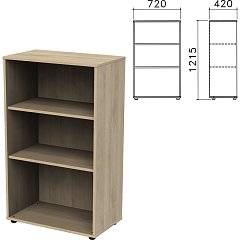 Шкаф (стеллаж) "Приоритет", 720х420х1215 мм, 2 полки, кронберг, К-933, К-933 кронберг фото