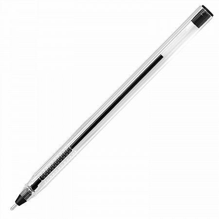Ручка шариковая масляная PENSAN 2021, ЧЕРНАЯ, трехгранная, узел 1 мм, линия письма 0,8 мм, 2021/S50 фото