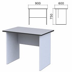Стол письменный "Монолит", 900х600х750 мм, цвет серый, СМ19.11 фото