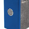 Папка-регистратор BRAUBERG, усиленный корешок, мраморное покрытие, 80 мм, с уголком, синяя, 228028