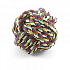Игрушка для собак "Верёвка-плетеный мяч", d70мм, Triol фото