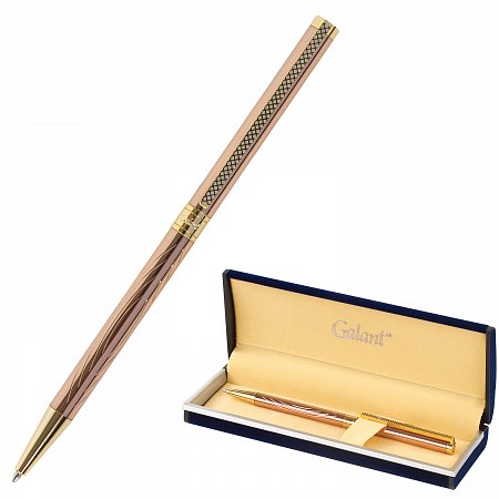 Ручка подарочная шариковая GALANT "ASTRON GOLD", корпус розовое золото, детали золотистые, узел 0,7 мм, синяя, 143526 фото