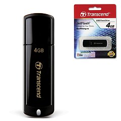 Флеш-диск 4 GB, TRANSCEND Jet Flash 350, USB 2.0, черный, TS4GJF350 фото