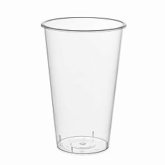 Стакан одноразовый 500мл пластиковый прозрачный Bubble Cup, СВЕРХПЛОТНЫЙ, ВЗЛП, ШК622, 1021ГП фото