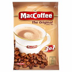 Кофе растворимый порционный MacCoffee "3 в 1 Оригинал", КОМПЛЕКТ 50 пакетиков по 20 г, 100101 фото