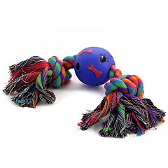 Игрушка для собак "Веревка, 2 узла и мяч", d65/300мм, Triol фото