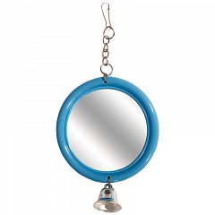 Игрушка для птиц "Зеркало с колокольчиком", 120*d60мм, Triol фото