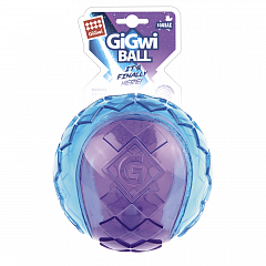 Игрушка для собак Мяч с пищалкой 8см, серия GiGwi BALL фото