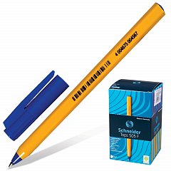 Ручка шариковая SCHNEIDER (Германия) "Tops 505 F", СИНЯЯ, корпус желтый, узел 0,8 мм, линия письма 0,4 мм, 150503 фото