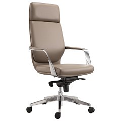 Кресло офисное BRABIX PREMIUM "Resonance EX-755", мультиблок, алюминий, экокожа, бежевое, 532488 фото