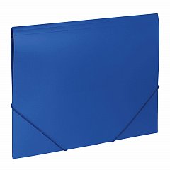 Папка на резинках BRAUBERG "Office", синяя, до 300 листов, 500 мкм, 227712 фото