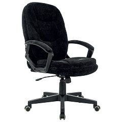 Кресло офисное BRABIX PREMIUM "Trend EX-568", велюр, черное, 533014 фото