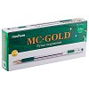 Ручка шариковая масляная с грипом MUNHWA "MC Gold", зеленая, корпус прозрачный, узел 0,5 мм, линия письма 0,3 мм, BMC-04