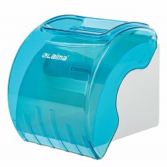 Диспенсер для бытовой туалетной бумаги LAIMA, тонированный голубой, 605043 фото