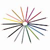Карандаши цветные ЮНЛАНДИЯ "ДОМИКИ", 18 цветов, пластиковые, классические, грифель мягкий 3 мм, 181837