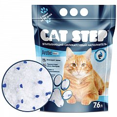Наполнитель впитывающий силикагелевый CAT STEP Arctic Blue, 7,6 л фото
