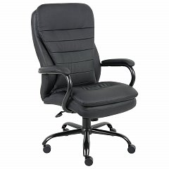Кресло офисное BRABIX PREMIUM "Heavy Duty HD-001", усиленное, НАГРУЗКА до 200 кг, экокожа, 531015 фото