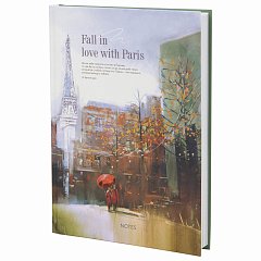 Ежедневник недатированный А5 (145х215 мм), ламинированная обложка, 128 л., STAFF, "Love in Paris", 113531 фото