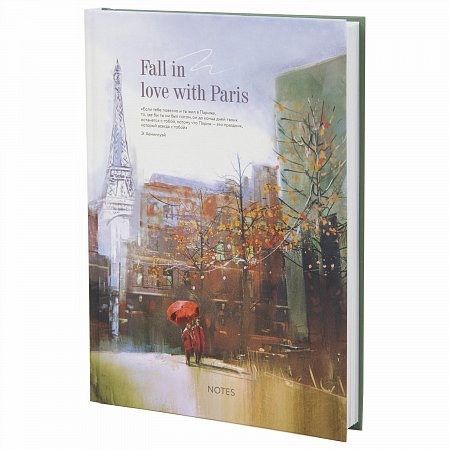 Ежедневник недатированный А5 (145х215 мм), ламинированная обложка, 128 л., STAFF, "Love in Paris", 113531 фото