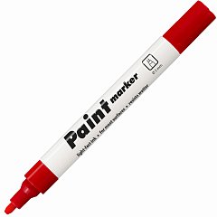 Маркер-краска лаковый (paint marker) КРАСНЫЙ CENTROPEN, скошенный наконечник, 1-5 мм, 9100, 5 9100 9904 фото