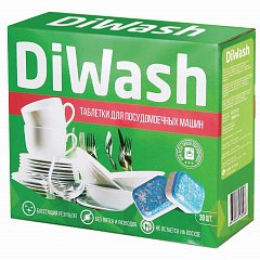 Таблетки для посудомоечных машин 30 штук, DIWASH фото