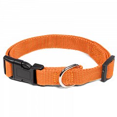 Ошейник нейлоновый для собак "Эталон" L, оранжевый, 25*350см-550мм фото