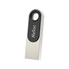 Флеш-диск 64 GB NETAC U278, USB 2.0, металлический корпус, серебристый/черный, NT03U278N-064G-20PN фото