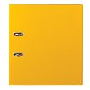 Папка-регистратор BRAUBERG с двухсторонним покрытием из ПВХ, 70 мм, желтая, 222650