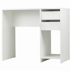Стол письменный/компьютерный BRABIX "Scandi CD-017", 900х450х750 мм, 2 ящика, белый, 641894, ЦБ013706-1 фото