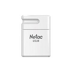 Флеш-диск 64 GB NETAC U116, USB 2.0, белый, NT03U116N-064G-20WH фото