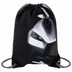 Мешок для обуви BRAUBERG PREMIUM, карман, подкладка, светоотражайка, 43х33 см, "Black car", 271623 фото