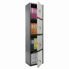 Шкаф металлический для документов AIKO "SL-185/4" ГРАФИТ, 1800х460х340 мм, 37 кг, S10799182502 фото