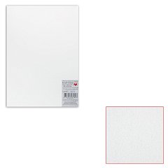 Картон белый грунтованный для живописи, 35х50 см, двусторонний, толщина 2 мм, акриловый грунт фото