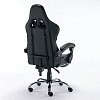 Кресло компьютерное BRABIX "Dexter GM-135", подножка, две подушки, экокожа, черное, 532800