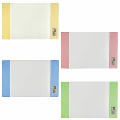Обложка ПВХ для тетради и дневника ПИФАГОР, цветные клапаны, плотная, 120 мкм, 210х350 мм, 227481 фото