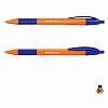 Ручка шариковая масляная автоматическая с грипом ERICH KRAUSE "U-209 Orange", СИНЯЯ, узел 1,0 мм, линия письма 0,3 мм, 47593