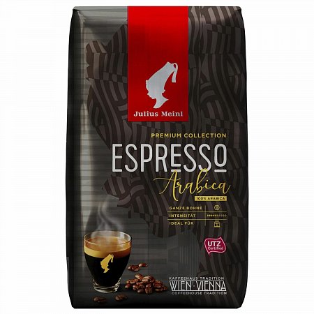 Кофе в зёрнах JULIUS MEINL "Espresso Arabica Premium Collection", 100% Арабика, 1000 г, ш\к 95327, 89532 фото