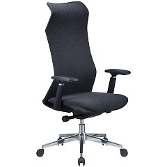 Кресло офисное Chairman CH 583 SL, хром, 3D подлокотники, синхромеханизм, ткань, темн, 7131358 фото