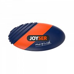 Игрушка для собак JOYSER Active Резиновый мяч регби с пищалкой M синий, 15 см фото