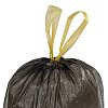 Мешки для мусора с завязками 30 л, черные, в рулоне 30 шт., прочные, ПНД 10 мкм, 45х57 см, ОФИСМАГ, 601396