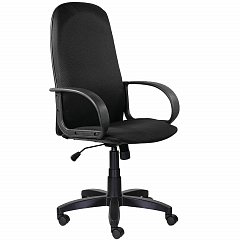 Кресло офисное BRABIX "Praktik EX-279", ткань JP/кожзам, черное, 532019 фото