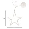 Световая фигура на присоске ЗОЛОТАЯ СКАЗКА "Звезда", 10 LED, на батарейках, теплый белый, 591278