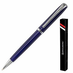 Ручка подарочная шариковая BRAUBERG "Cayman Blue", корпус синий, узел 1 мм, линия письма 0,7 мм, синяя, 141409 фото