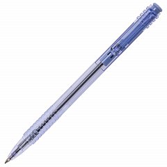Ручка шариковая масляная автоматическая BRAUBERG "Click Blue", СИНЯЯ, тонированный корпус, узел 1 мм, линия письма 0,5 мм, 142712 фото