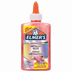 Клей для слаймов канцелярский металлик ELMERS Metallic Glue, 147 мл, розовый, 2109508 фото