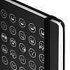 Ежедневник недатированный с резинкой А5 (145х203 мм), BRAUBERG, твердый, фольга, 128 л., "Emoji", 114567