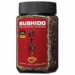 Кофе растворимый BUSHIDO "Red Katana", сублимированный, 100 г, 100% арабика, стеклянная банка, BU10009014 фото