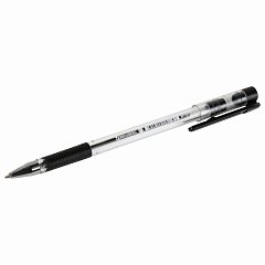 Ручка шариковая с грипом BRAUBERG "X-Writer", ЧЕРНАЯ, узел 0,7 мм, линия письма 0,35 мм, 142404 фото